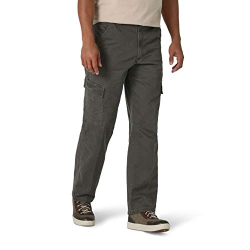 Wrangler Authentics Men's Twill Relaxed Fit Cargo Pant (Logan), Olive Drab, 29W x 30L