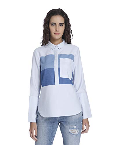 Vero Moda WomenS Button Down Shirt (1955458005_Snow White_S)