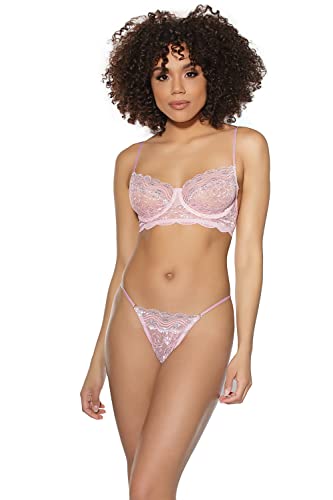 Bra & G-string Pink Large