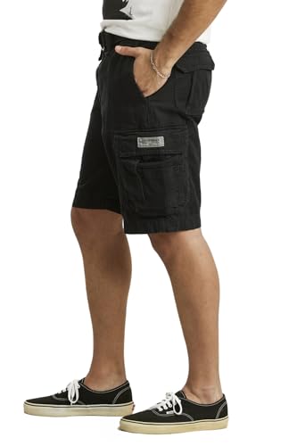 Unionbay Men's Survivor Belted Cargo Short, Black, 36