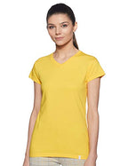 Rupa Womens Solid Regular Fit T-Shirt (SLTVN08VYLW_Yellow_L