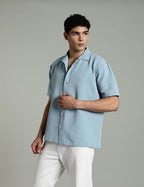 Fyltr MenS Solid Regular Fit Shirt (Fylss25Ms-1318_Blue Aura