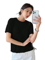 Wedani Solid Regular Fit Jeans Korean Western Tops for Women Stylish