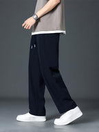 Greciilooks Men Regular Mid Rise Track Pant Stretchable Loose Fit Gym Joggers Korean Style Workout Pants With Trendy Gym & Stree