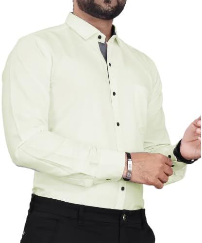 Pinkmint Casual Cotton Long Sleeve Shirt for Men Formal Wear Regular Wear