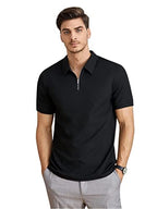 Greciilooks Venslooks MenS Cotton Regular Fit Solid Polo Neck T-Shirt | MenS Cotton Regular Fit Solid Polo Neck T-Shirt (Small