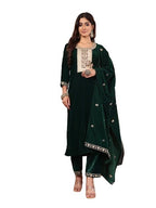 Varanga Green Embroidered Kurta Set With Embroidered Dupatta  Elegant Ethnic Wear For Women