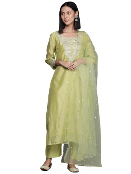 Varanga WomenS Regular Fit Kurta Kurta Bottom Set Dupatta Set