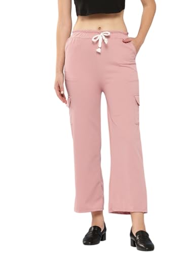 Aarika Girls Casual Peach Colour Solid Nylon Pant-(12-13 Years-14-15 Years)-(New_PANT-KG-06-PEACH-40)