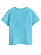 Bon Organik Girls Regular Fit T-Shirt (BON11422_Sky Blue