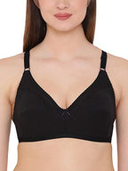Clovia WomenS Cotton Non-Wired Bra (Br0185Q13_Black_32B)