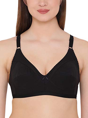 Clovia WomenS Cotton Non-Wired Bra (Br0185Q13_Black_32B)