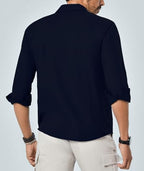 Tagdo MenS Cotton Blend Full Sleeve Solid Shirt With Pocket