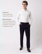 Fyltr MenS Slim Casual Pants (Fylss25Mt-1101_Dark Navy