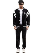 Noble Monk MenS Loose Fit Sweatshirt |Full Sleeve | Colorblock Pattern |Stylish Sweatshirt For Men Black White