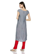 Aurelia Womens Round Neck Stripe Kurta