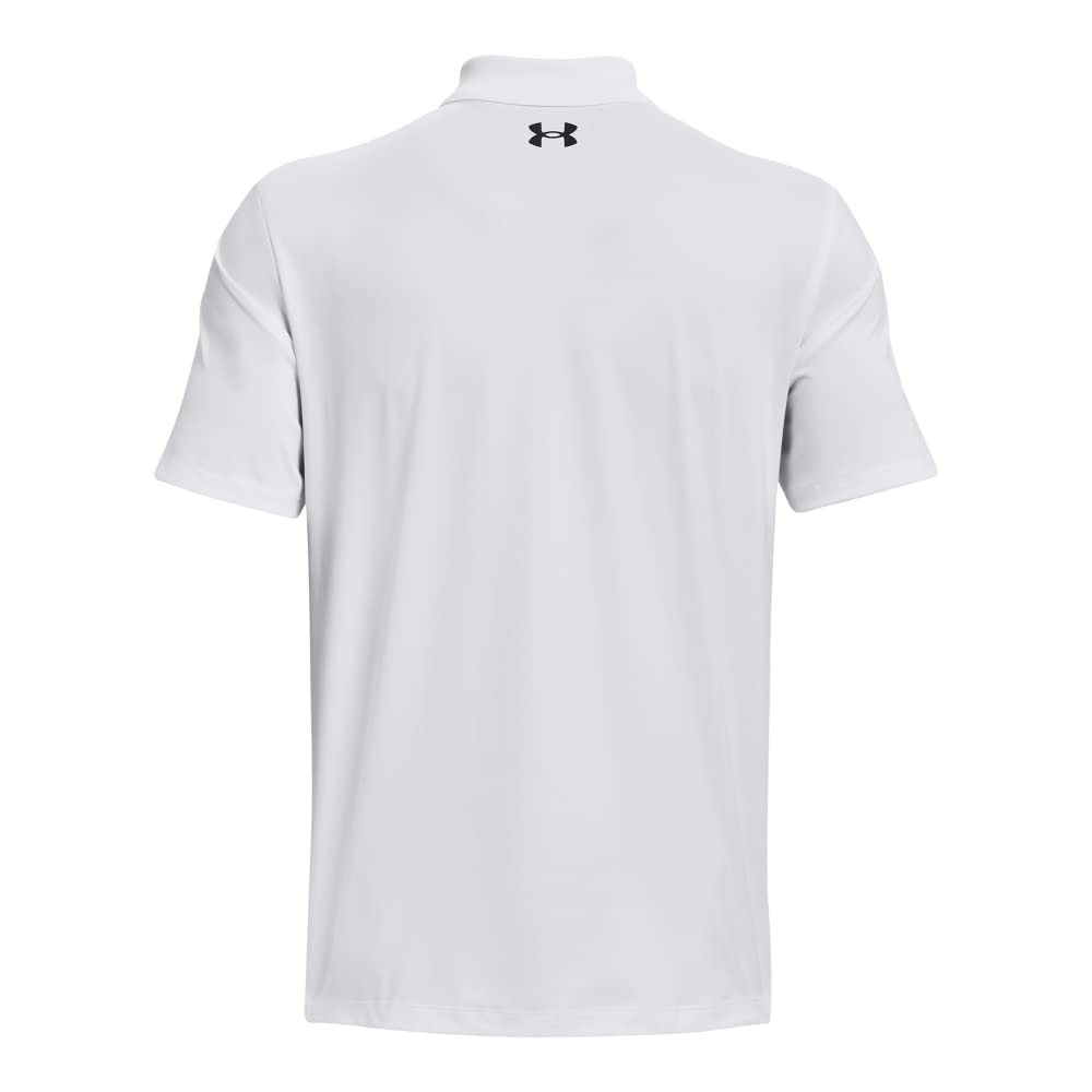 Under Armour Men's Performance 3.0 Polo, (100) White / / Pitch Gray, Medium