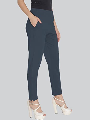 Lyra Cotton Strech Pencil Pant For Women | Mid-Waist | Fashionwear