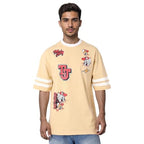 The Indian Garage Co Mens Warner Bros. Collection Oversized Tom & Jerry Crew Neck T-Shirt