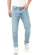INKD Mens Lightweight Regular Fit Jeans (Sky Why, 34)