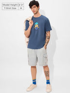 The Souled Store Official Minions Originals: I Love Gru Men And Boys Short Sleeve Round Neck Graphic Printed Regular Fit Cotton