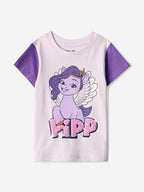 The Souled Store My Little Pony: Pipp Girls Short Sleeves Round Neck Short Sleeves Purple Cotton T-Shirts (2-8 Yrs)