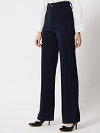 KOTTY Women Regular Fit Multicolor Viscose Rayon Trousers
