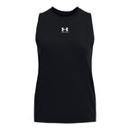 Under Armour Womens Rival Muscle Tank, (001) Black / / White, X-Small