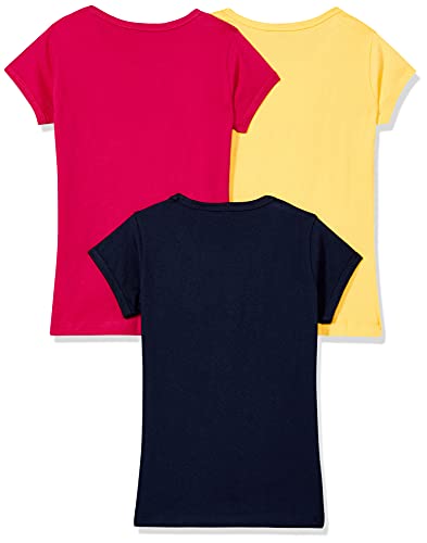 T2F Girls Cotton Regular Fit T-Shirt(Pack of 3)