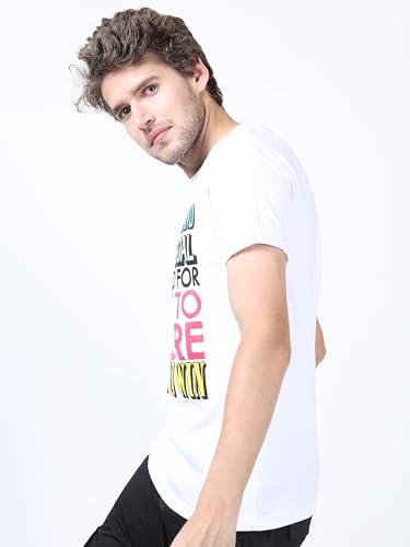 Ketch MenS Slim Fit T-Shirt (Khts000107_White