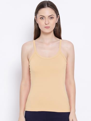 Rupa Softline Regular Women Super Combed Cotton Camisole, Under-Shirt, Stretchable and Body-Hugging, Solid Color,Pack of 3 (201-