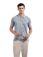 The Indian Garage Co Mens Regular Fit Textured Neck Half Sleeves Sweater