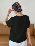 Wedani Solid Regular Fit Jeans Korean Western Tops for Women Stylish