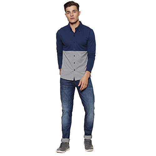 Campus Sutra MenS Solid Regular Fit Casual Shirt