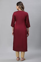 White Zari Embroidered Festive Kurta