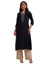 Soch Women Viscose Blend Embroidered Kurta with Cutdana