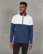 Mens cloudspun Warm Up Quarter-Zip - PMA BLK QUT SHD - M(D0102H7YUg2)