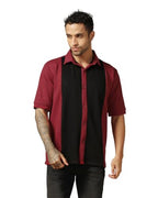 Leriya Fashion Mens Regular Fit Shirt (LF-MS-6172_Red