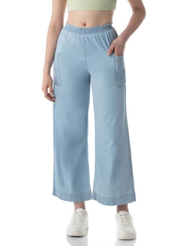 INKD Regular Fit Mid Rise Womens Jeans (Inkss24Wjn-401_Seaside Slate