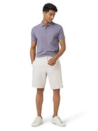 XYXX Mens Cotton Solid Regular Fit T-Shirt (XY_CR14_Polo Tshirt_1_Misty Lilac
