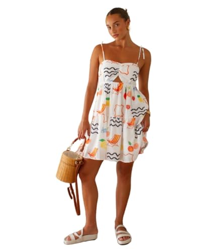 Leriya Fashion Midi Dress for Women | One Piece Dress for Women | Beach Dress for Women. | (XX-Large, White)
