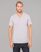 Unisex Triblend V-Neck T-Shirt - BLUE TRIBLEND - S(D0102H7W702)