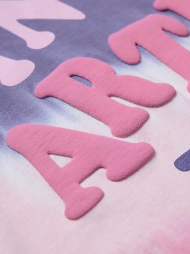 The Souled Store Artist Era Girls Round Neck Purple and Pink Printed Cotton Full Sleeve T-Shirts (2-8 Yrs)