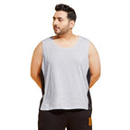 Bigbanana Plus Size MenS Regular Fit Solid Innerwear Vest (Snow-10,Grey,3Xl)