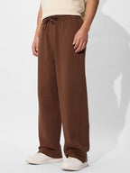 The Souled Store Official Korean Joggers: Tan Brown Mens And Boys Korean Fit Cotton Blend Solid Korean Joggers
