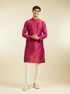 Diwas By Manyavar MenS Art Silk Solid Kurta