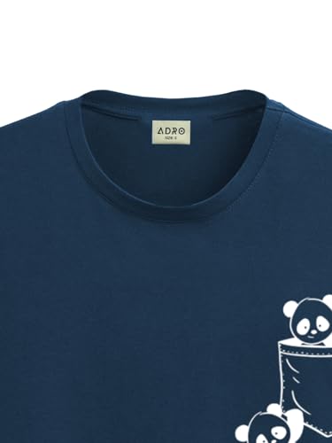 ADRO Tshirt for Men | Printed T Shirt for Men | 100% Cotton T-Shirt |Printed T Shirt | T-Shirts | RN24-POC-SB-S Teal
