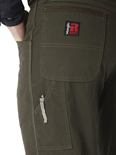 Wrangler Riggs Workwear mens Ripstop Carpenter jeans, Loden, 30W x 32L US