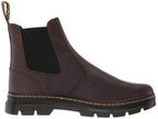 Dr. Martens Unisex Embury Chelsea Boot, Dark Brown Crazy Horse, 9 Women/8 Men