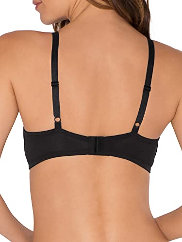 Fruit of the Loom Women's 2-Pack T-Shirt Bra, Sand/black, 38B